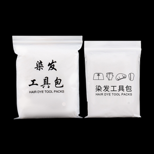 Kit pewarna rambut empat potong tahan air sekali pakai penutup telinga selendang sarung tangan penutup telinga untuk potongan rambut rumah minyak keriting plastik PE - Product Image 1