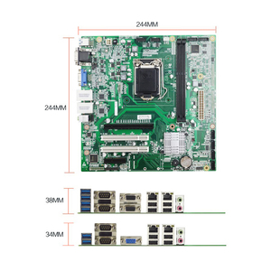 เมนบอร์ดอุตสาหกรรมขนาด M ATX รุ่นใหม่ ขายดี LGA1150 H81 DDR3 รองรับแรมคู่ 16GB 2*LAN รองรับ 4k 24Hz สำหรับมินิคอมพิวเตอร์เซิร์ฟเวอร์ - Product Image 5