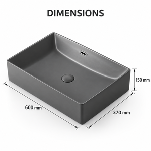 Lavabo de salle de bain ovale en céramique moderne de haute qualité Wayon, finition brillante, installation sur comptoir, pour hôtels et écoles - Product Image 1