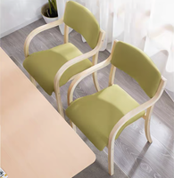 Chaise de salle à manger moderne et polyvalente en bois massif Mobilier de maison pour appartement Salon Villa Restaurant Table à manger en bois Ensemble de chaises