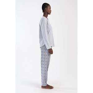 Ensemble de pyjama pour femmes XXL BATTAL à col rond et manches longues, vêtements de maison, taille élastique, personnage de dessin animé, pyjama durable ODM - Product Image 2