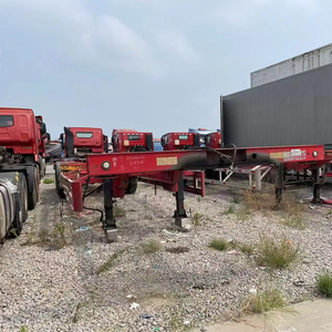 Semirremolque de Plataforma Plana de Acero de 4 Ejes con Neumáticos 12R22.5 - Product Image 1