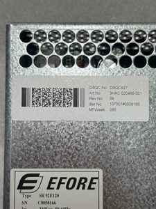 Fuente de Alimentación DSQC627 3HAC020466001 EFORE SR92E120 Rev06 B para PLC, Original, Nueva, Amplia Experiencia Técnica, con Soporte Industrial Sólido - Product Image 2