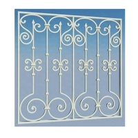 Barre anti-effraction en fer et sécurité des portes des grilles de fenêtre en fer forgé/barre de gril de gril de fenêtre