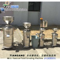 Équipement de fabrication de lait de soja et de tofu certifié CE Tiangang - TGM-200, machine de broyage et de séparation du soja, moteur haute performance, capacité de 100-175 kg/h