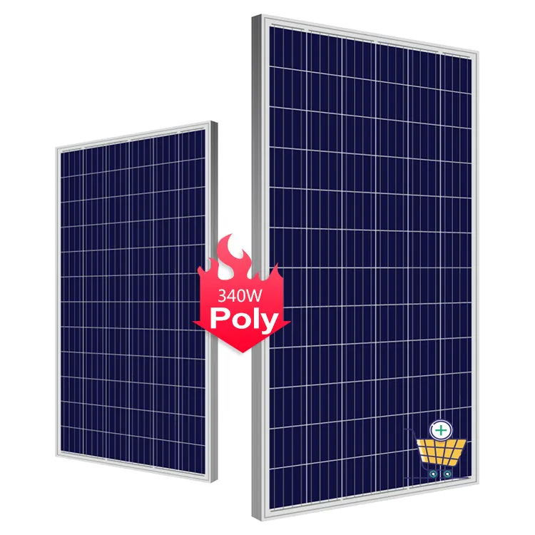 Panel Surya Poli 340W 330W 300Watt/Sistem Rumah Tanah dengan Tuv Pasar Global