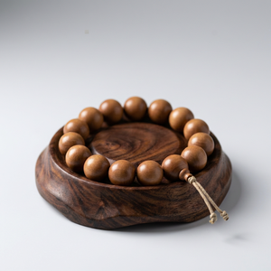 ลูกปัดไม้จันทน์ทรงกลมสำหรับทำสร้อยข้อมือ - Product Image 1