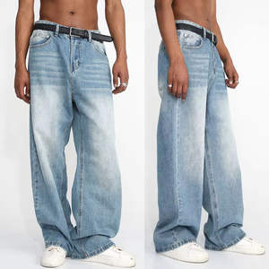 Produttore di <span class=keywords><strong>Jeans</strong></span> Baggy da Uomo Personalizzati, Vendita all'Ingrosso OEM di <span class=keywords><strong>Jeans</strong></span> Larghi Streetwear per Uomo - Product Image 2