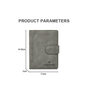 ซองใส่หนังสือเดินทางแบบมีที่ใส่บัตรมีที่ใส่บัตรทำจากหนัง PU ใส่หนังสือเดินทางโลโก้ส่วนตัวได้ - Product Image 5