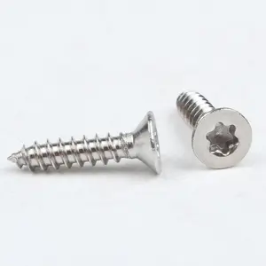 Torx CSK Head Tapping Screw ISO 14586 Stainless Steel 304 Plain ST2.2-ST6.3 GB 2670.2