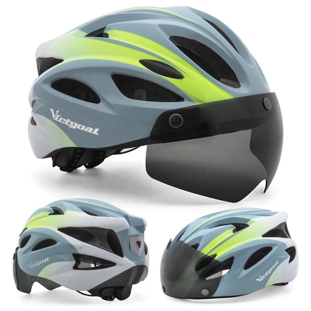 CE CPSC Bike Helmet Adult Cycling Road Helmet With Safe Light Adjustable Dial and 18 Vents Mountain Bicycle Helmet