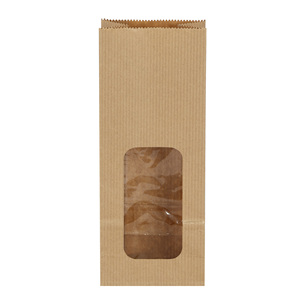Bolsa de Papel Kraft de Grado Alimenticio con Ventana, Estructura con Refuerzo Superior Dentado, Fabricante Vietnamita, Exportador de Empaques con Certificación FSC - Product Image 1