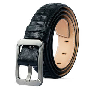 Ceinture en cuir large personnalisée, nouvelle collection, en cuir de vachette véritable, style entièrement personnalisé, pour le bureau, et service OEM - Product Image 1