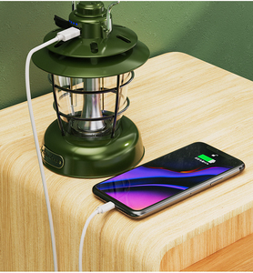 Type-c Retro Portable <b>Camping</b> Outdoor Tent Night Retro <b>Led</b> Light USB Rechargeable <b>Camping</b> Lamps - Product Image 5