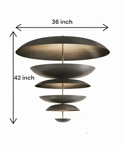 Lustre de plafond Sputnik en laiton de style moderne du milieu du siècle, 9 lumières, design atomique cosmique des années 1950 - Product Image 5