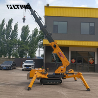 Chine Portable 9.5m Mobile 3ton 5 tonnes Grues de levage sur chenilles araignée pour la construction