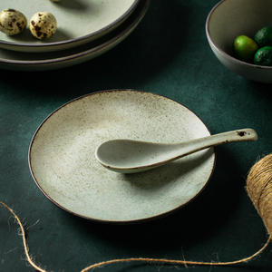 Vente en gros de vaisselle en céramique nordique rétro de style japonais, bol, assiette, tasse pour dîner, ménage, Internet, inspiration des célébrités - Product Image 3