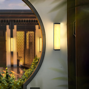 Lámpara de Pared LED Impermeable para Exteriores, Imitación Mármol, Estilo Chino Moderno, para Patio de Villa, Puerta Lateral - Product Image 3