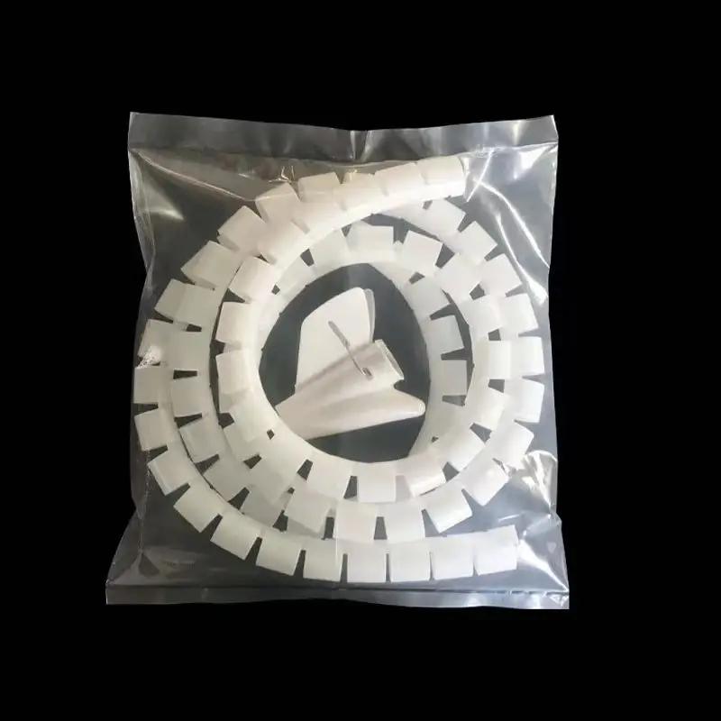 8mm di alta qualità e prezzo basso filo a spirale e tubo di avvolgimento del cavo materiale PE cablaggio tubo di avvolgimento fascia avvolgente a spirale