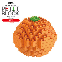 Briques miniatures HY, fruits, jouets de construction 3D DIY, mini blocs pour enfants
