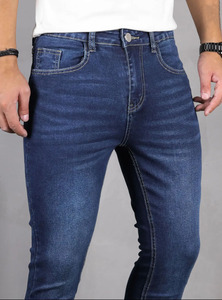 Nouveau jean homme coupe slim style mode régulier, pantalon droit homme, jean <span class=keywords><strong>skinny</strong></span> en denim de haute qualité sur mesure - Product Image 3