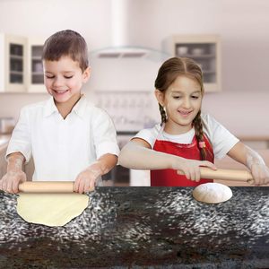 Ensemble de mini rouleaux à pâtisserie en bois de 7 pouces avec 3 petites planches à pâtisserie pour les enfants pour <span class=keywords><strong>Play</strong></span> <span class=keywords><strong>Doh</strong></span> Cookie Dough Arts Crafts pour les garçons - Product Image 5