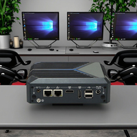 Yanling N1221 Mini PC Industrial Integrado sin Ventilador con 2 Puertos de Red y WiFi 4G