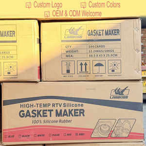 LAMBOSS Sellador de <span class=keywords><strong>Silicona</strong></span> RTV Negro/Rojo/Azul, Resistente al Aceite y a Altas Temperaturas, para Uso Automotriz e Industrial - Product Image 6