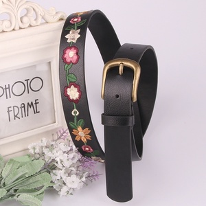 Nuova Cintura da Donna con Ricamo Floreale e Fibbia in Lega, Stile Vintage e Classico Cinese, Ideale per Abiti - Product Image 2