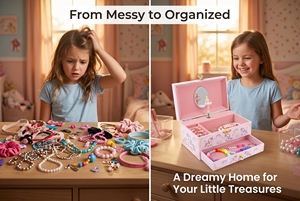 Caja <span class=keywords><strong>de</strong></span> Música <span class=keywords><strong>de</strong></span> Joyería con Forma <span class=keywords><strong>de</strong></span> Unicornio Rosa <span class=keywords><strong>de</strong></span> 7 Pulgadas <span class=keywords><strong>para</strong></span> Niñas Pequeñas, Organizador <span class=keywords><strong>de</strong></span> Joyería Musical Giratorio con Espejo y Cajón - Product Image 2