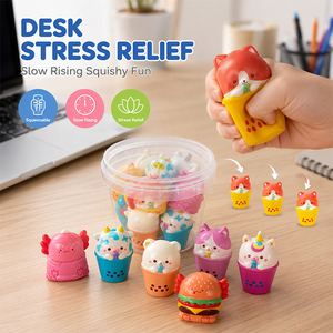 Premium Cute Milk Tea Cup Squishy Toys Gentle Recovery Memory Foam Anxiety Relief Desk Gifts For Boys Girls Wholesale - Product Image 3