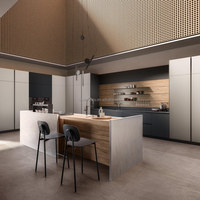 Set Kabinet Dapur Modern Lengkap, Lemari Modular, Panel Pintu Custom, Soft Close, Grosir