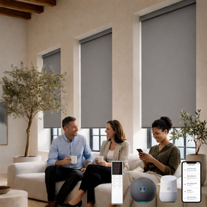 Stores à enroulement électriques motorisés Tuya Matter Zigbee, rideaux de fenêtre intelligents, en promotion - Product Image 3