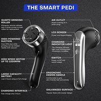 Kit de pédicure portable personnalisé pour les pieds, lime électrique anti-callosités avec écran LCD, outils de pédicure