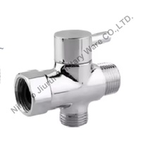 JIURUI SF-0009 Ensemble de pulvérisateur de bidet portatif écologique en acier inoxydable nickelé avec inverseur et adaptateur en T 7/8 pouces pour robinet de salle de bain