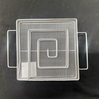 Grille de fumoir à froid personnalisée en acier inoxydable 304, accessoires de barbecue antiadhésifs pour cuisine extérieure haut de gamme