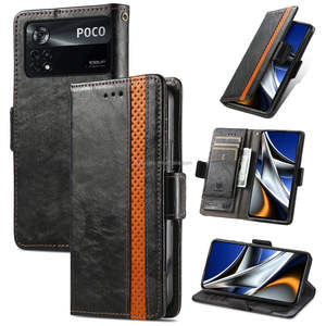 Seniors Hi-Fi Smartphone Couverture Mobile En Cuir De Luxe Glissière Carte Robuste Bouclier Téléphone Cas Avec Portefeuille Pour <span class=keywords><strong>Xiaomi</strong></span> 14 Pro - Product Image 1