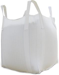 Sac en vrac Huamaohengchun - Capacité de 2650 lb, 39x39x39 pouces, Polypropylène (PP), Ouverture supérieure, Blanc, Rectangulaire, Réutilisable, Lot de 1 - Product Image 1