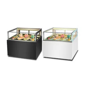 einlagiger kuchenkühler kühlgefriertes bäckerei-display kühlschrank glas kuchen glas kühlkühlschrank kuchen-display kühler