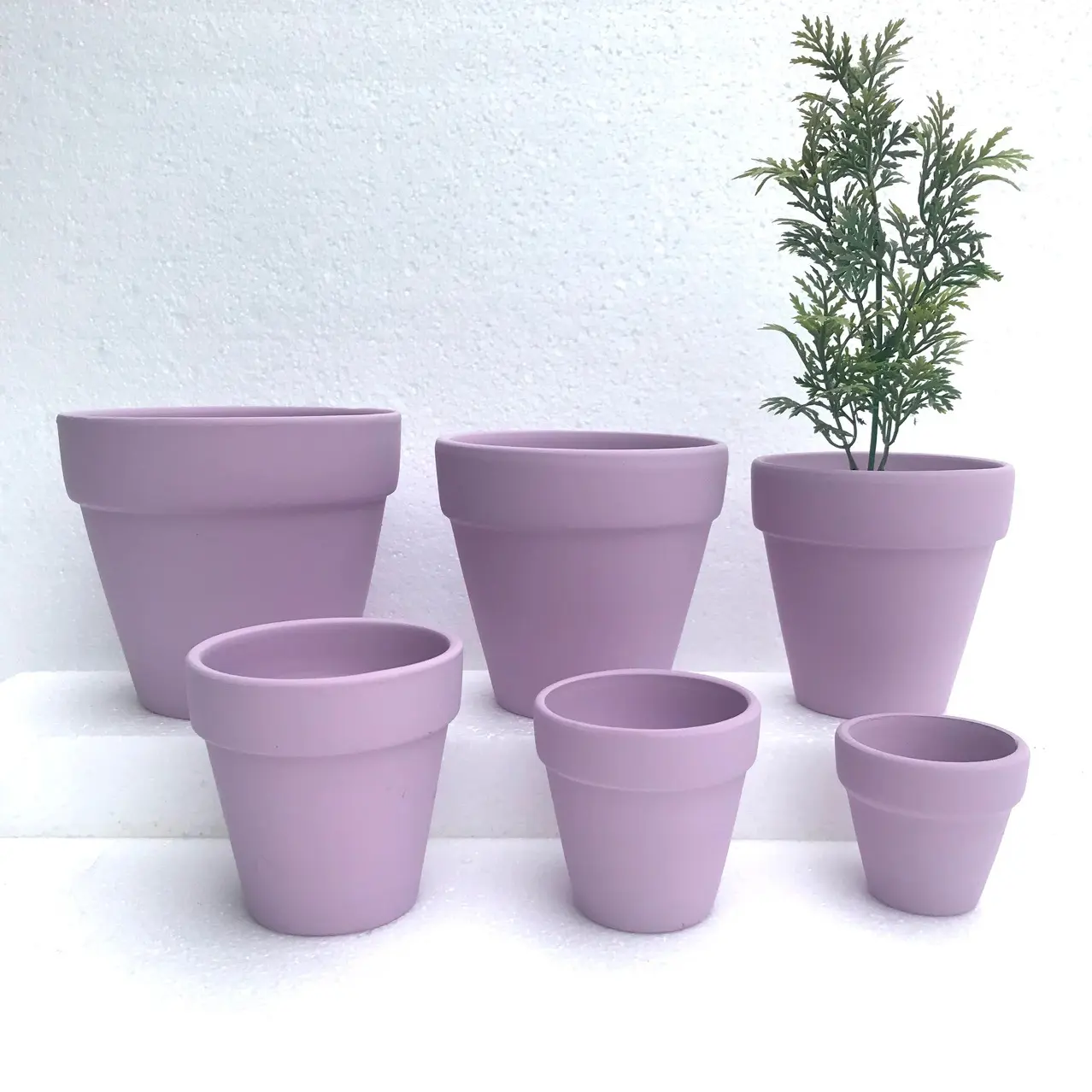 Llx344 mini vaso de cerâmica roxo, vasos de cerâmica para vidro de terra com suculentas para vasos de plantas