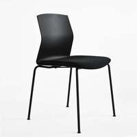 Chaise de classe moderne empilable en plastique avec structure en plastique - Chaise de formation en PP pour école, hôtel, salle à manger, maison, bureau