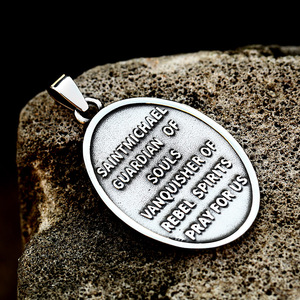 SS8-782P 2024 New thiết kế đặc biệt Saint <span class=keywords><strong>Michael</strong></span> Mặt dây chuyền Tôn Giáo phong cách Christian archangels Mặt dây chuyền thời trang đồ trang sức - Product Image 5