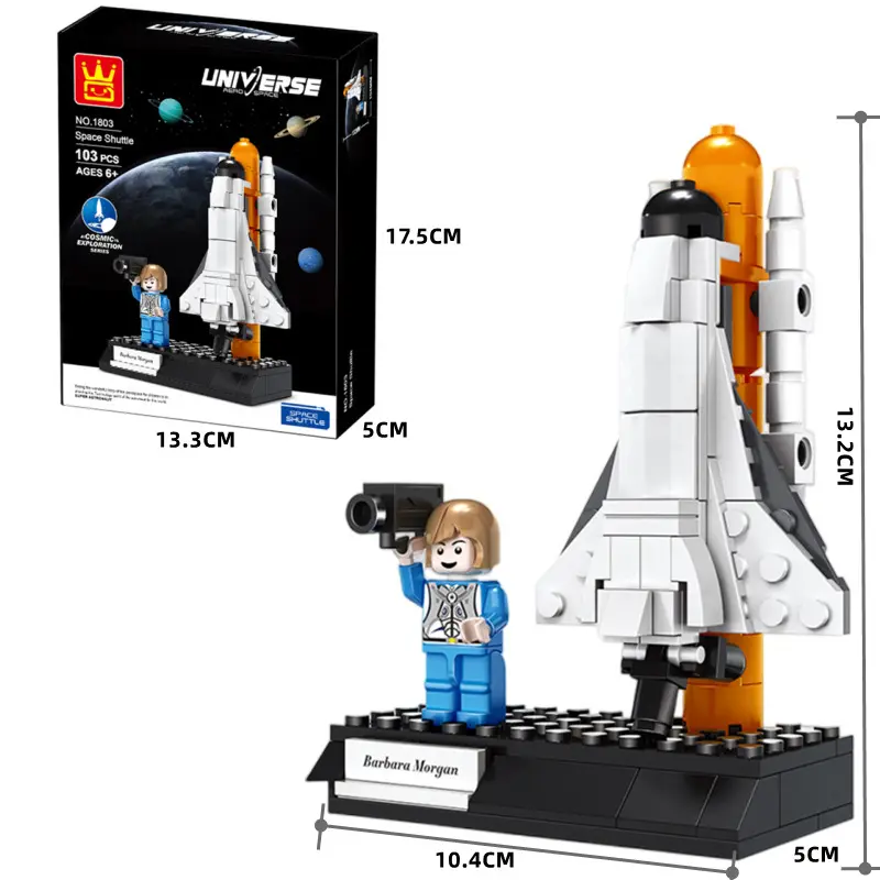Kompatibel dengan Lego rocket Building blocks space shuttle model