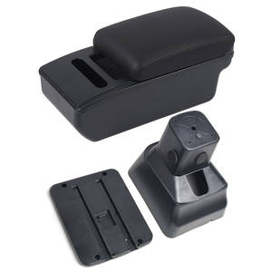 กล่องเก็บของที่วางแขน Vtear ABS พร้อมช่อง USB และที่วางแก้ว สำหรับรถยนต์นิสสัน คิกส์ ปี 2016-2019 อุปกรณ์ตกแต่งภายในรถยนต์ด้านหน้า - Product Image 1