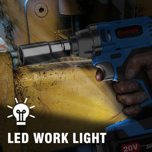 Hehui 20V sem escova 2700Rpm 150Nm Ferramentas elétricas Furadeira de impacto sem fio Li-Ion - Product Image 4