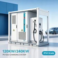 Sistema de Almacenamiento de Energía Solar Sunway de 120kw 240kw, Sistema de Carga Fotovoltaica ESS de 314ah con Gabinete para Baterías