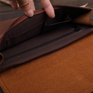 Nuova borsa a mano da <span class=keywords><strong>uomo</strong></span> di grande capacità borsa a busta retrò marrone crazy horse <span class=keywords><strong>pochette</strong></span> in pelle PU per <span class=keywords><strong>uomo</strong></span> - Product Image 6
