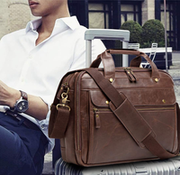 Sacoche pour ordinateur portable professionnelle imperméable pour hommes, 15,6 pouces, sac messager d'affaires antivol avec bandoulière
