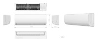 Logo Kustom T1 AC 12000BTU Inverter R410A Refrigerant Pendingin Udara Split Dinding (Hanya Pendingin)