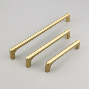 American Style Minimalist Pure Solid Brass <strong>Gold</strong> Color Customized Cabinet Door <strong>Handles</strong> <strong>Wardrobe</strong> Drawer Knobs Door <strong>Handles</strong> - Product Image 4